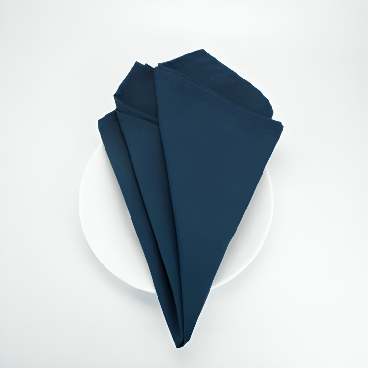 SPUN POLY NAPKIN - ROYAL BLUE