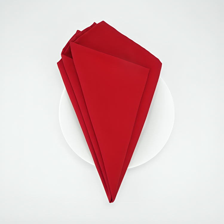 SPUN POLY NAPKIN - RED ( SPNP2020RED )