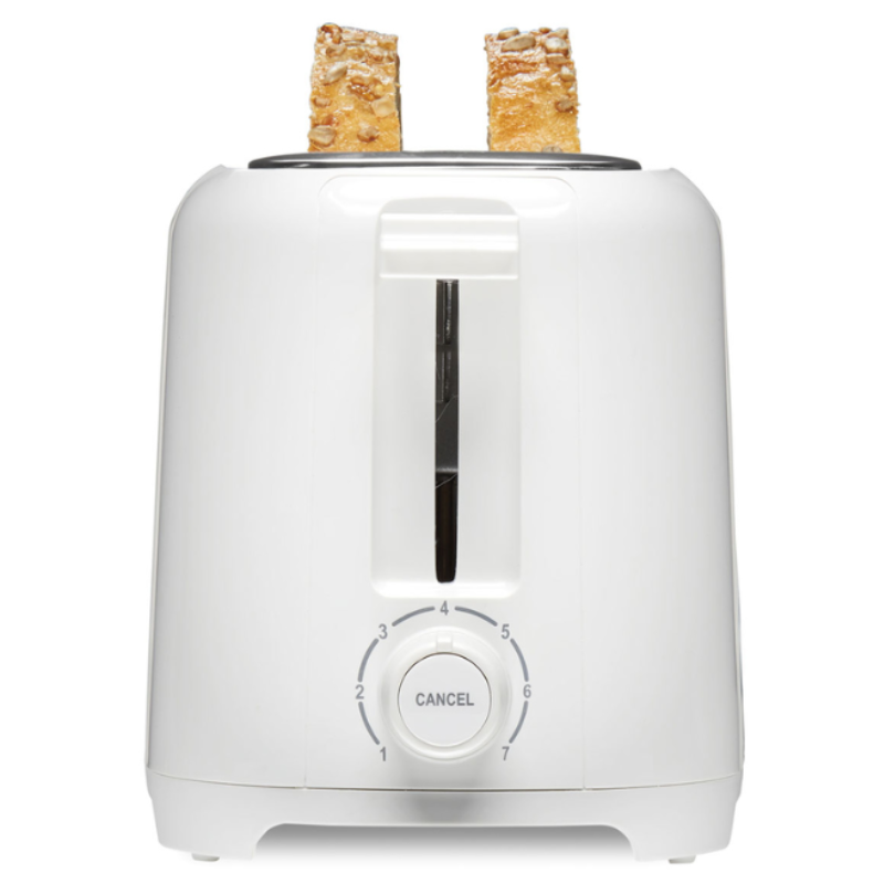 Wide-Slot 2 Slice Toaster, ASO, Xtra Wide Slots, Toast Boost, 7-Shade Toast Select, White