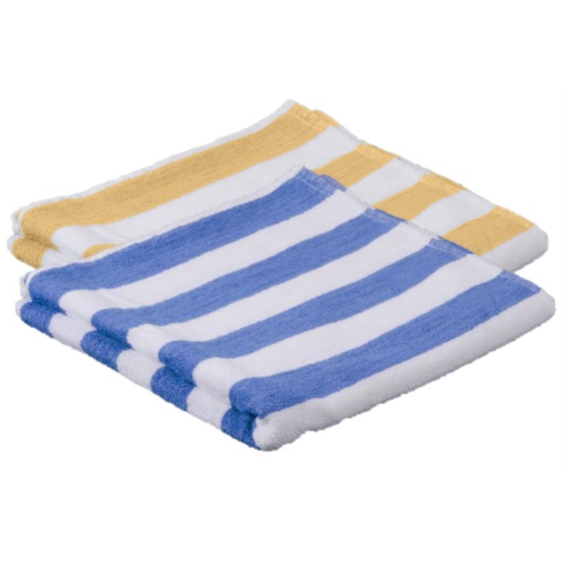 Yellow Cabana Stripes 100% Ring-Spun Cotton