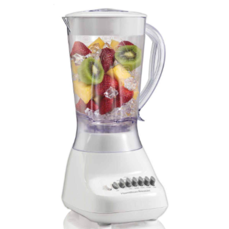 10 Spd. Smoothie Blender, w/56 Oz. Capacity, 575WPP, Dishwasher Safe Jar, White