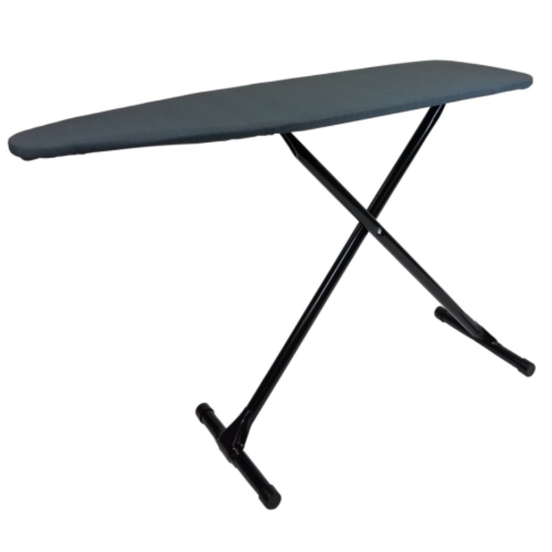 53" Metal T-Leg Ironing Board with Charcoal Cover – 4/Case