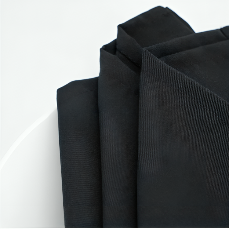 SPUN POLY NAPKIN - BLACK ( SPNP2020BLK )