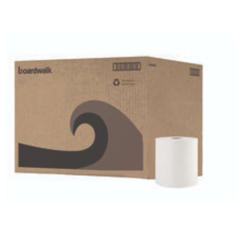 Boardwalk Hardwound Paper Towels, White, 1-Ply – 6 Casepack