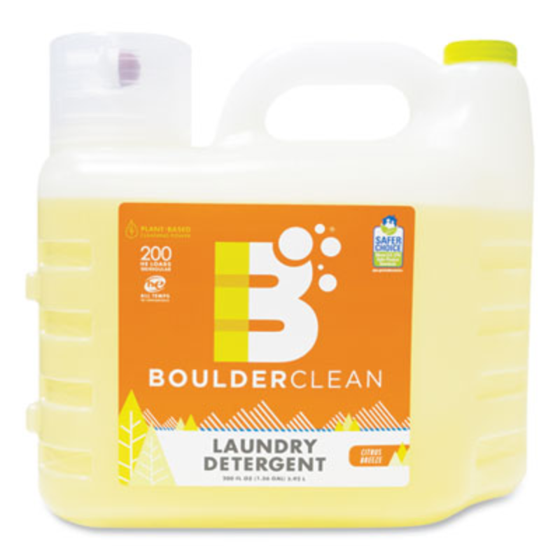 Boulder Clean Liquid Laundry Detergent, Citrus Breeze, 200 oz – 1 Casepack
