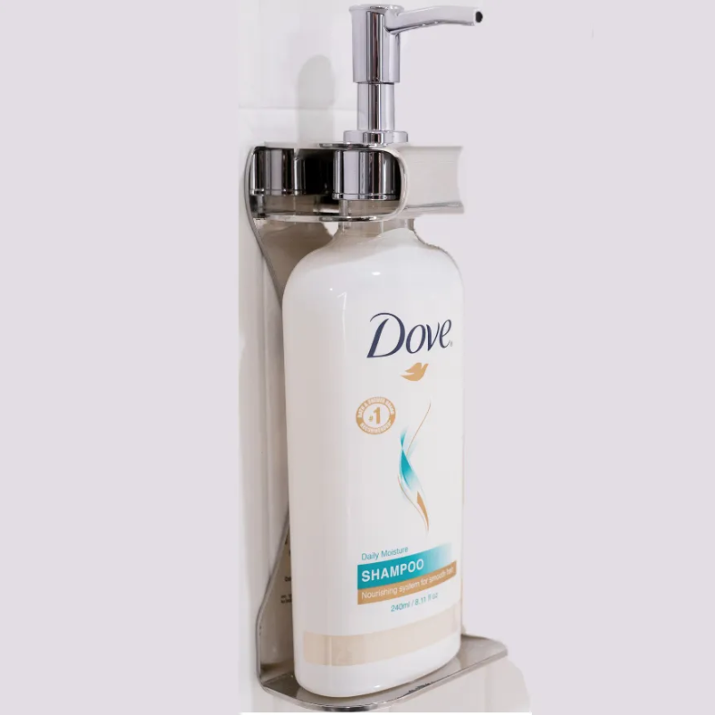 Dove Dispenser Single Fixture – Polished Stainless Steel – 240mL (8.11oz)