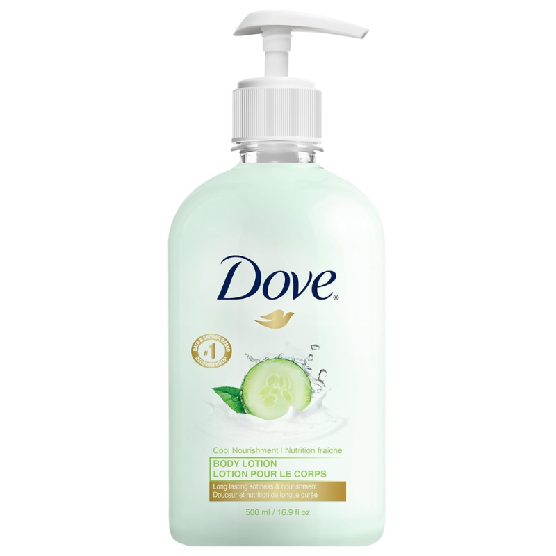Dove – Cool Nourishment Body Lotion – Cucumber & Green Tea – 500mL / 16.9oz – Bottle with Pump