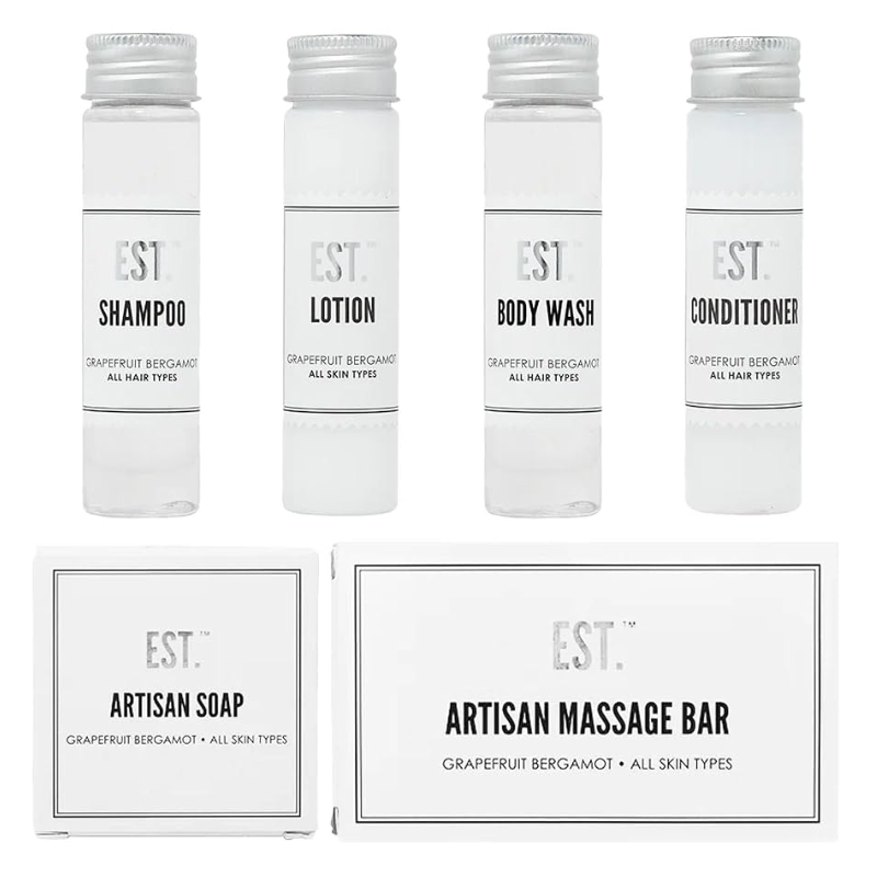 EST Travel Kit – Modern Guest Amenities (Case of 25)