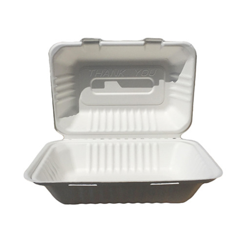 Emerald Tree-Free Compostable Hinged Container – 8x8", 200 Casepack