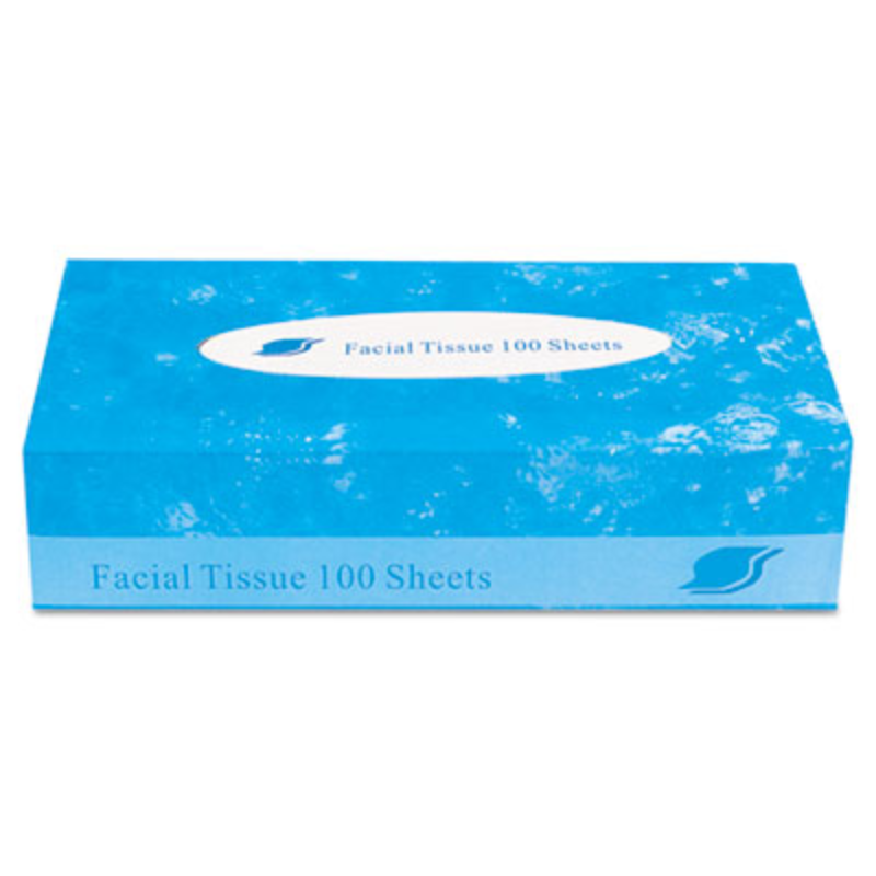 GEN Facial Tissue, Flat Box, 2-Ply, 100 Sheets – 30 Casepack