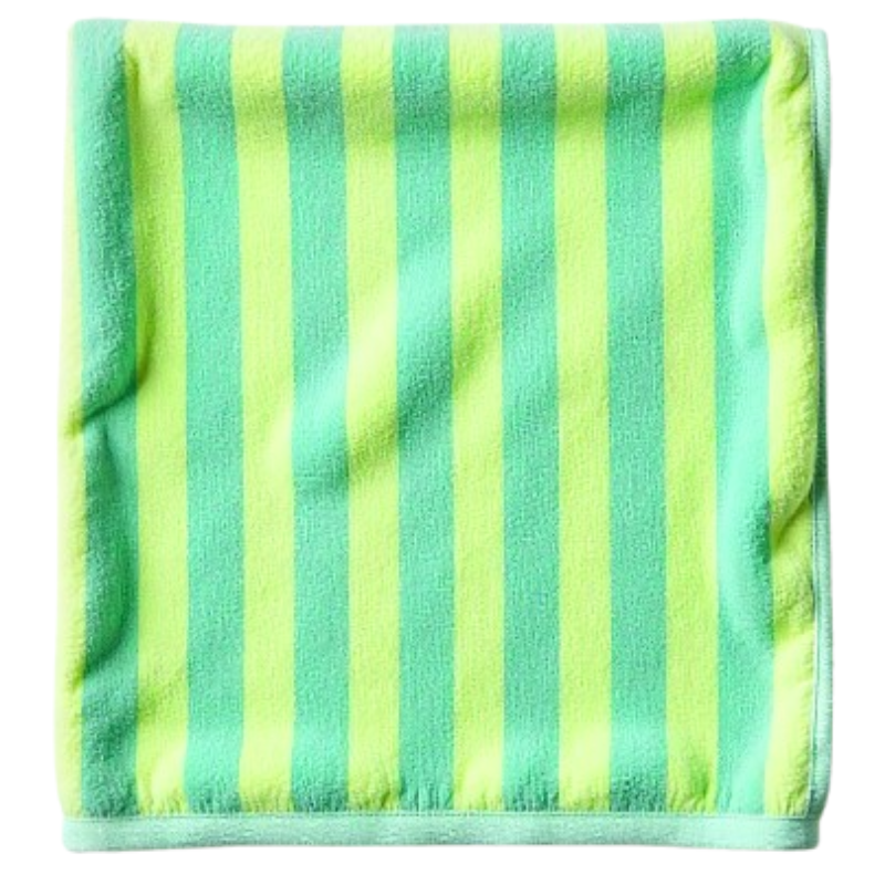 Green Stripe Microfiber 80% Polyester 20% Polyamide, Solid Color