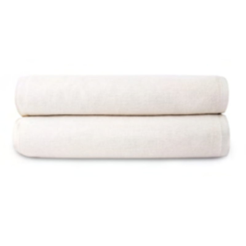 Bath Blankets,Unbleached w/ Green Hem,3.5 lb. Solid Color, Checked Pattern, 100% Spun Cotton70" x 90"1.75 lb.