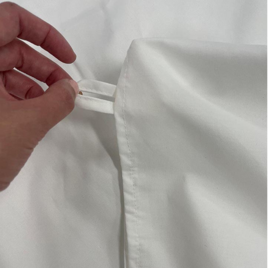 Suite T-250 Duvet Cover – White, Full (80" x 96") – Case of 12