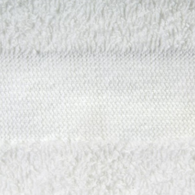 Hospro Jewel Bath Towels White, 86% Cotton 14% Polyester, Cam Border 24" x 50" 10.50 lb.