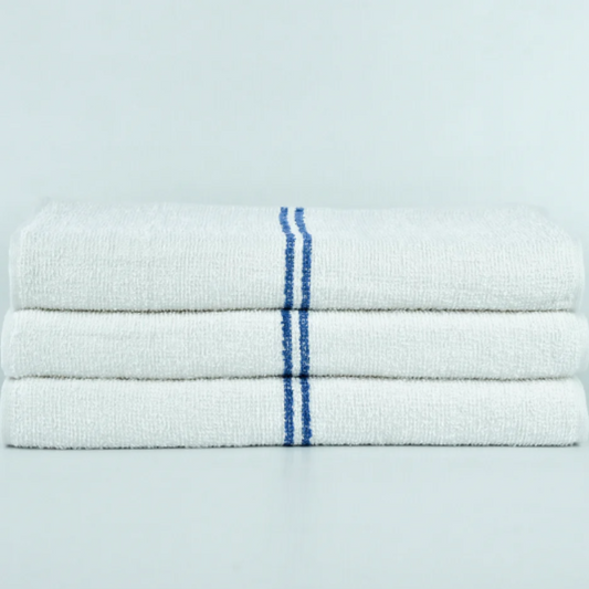 16X19 28 OZ BLUE CENTER STRIPE BAR MOP