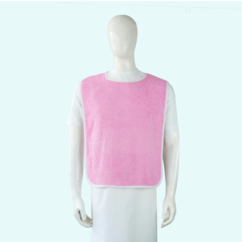 18X30 3.30 LBS 16/S 100% COTTON PINK TERRY BIB
