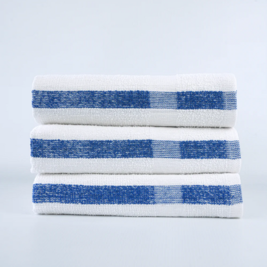 16X27 2.75LBS 10/S BLUE STRIPE HAND TOWEL