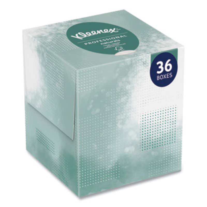 Kleenex Naturals Facial Tissue, Boutique Pop-Up, 2-Ply – 36 Casepack