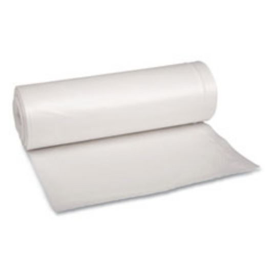 Recycled Polyethylene Liners – Clear – 60 Gal – 1.75 Mil – 10 Rolls/Case – 100/Case