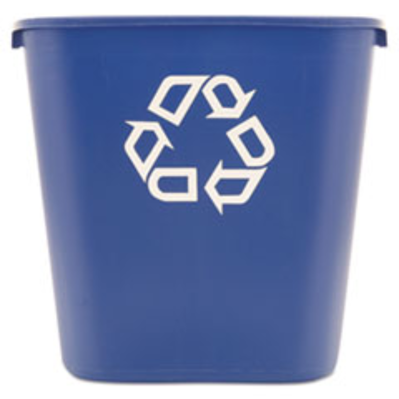Recycling Container – Medium – Plastic – Blue – 1/Case