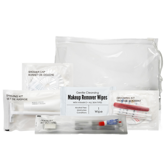 Sachet Necessity Bathroom Kit – Guest Essentials in One Convenient Pouch (Case of 25)