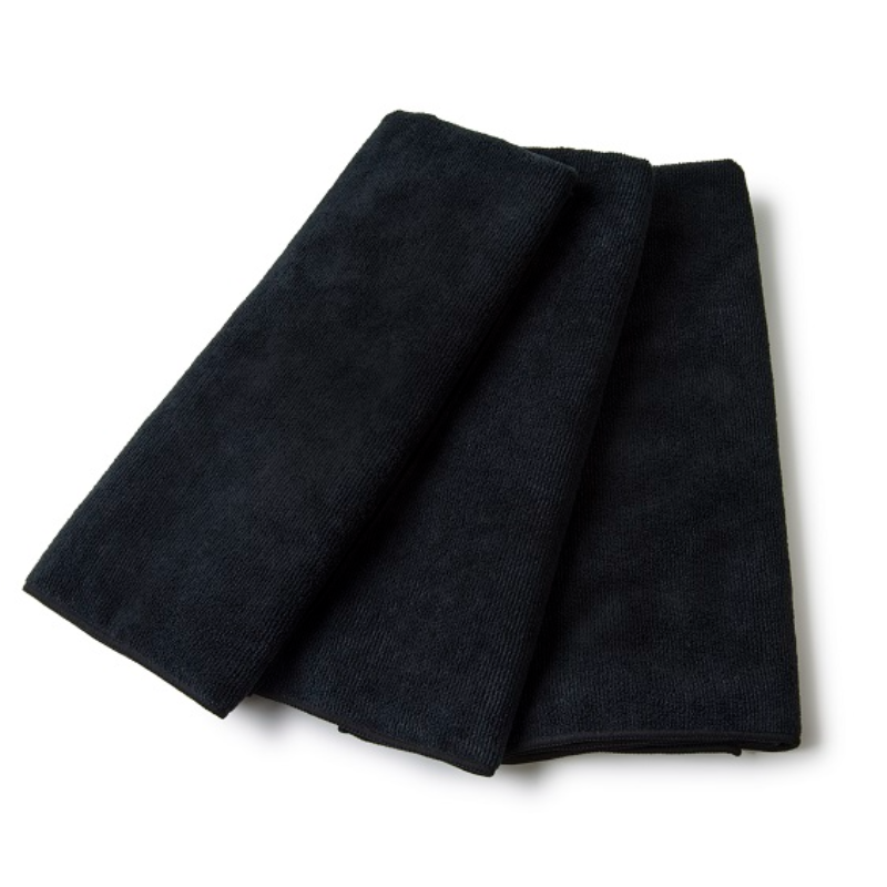 Solid Black Microfiber 80% Polyester 20% Polyamide, Solid Color