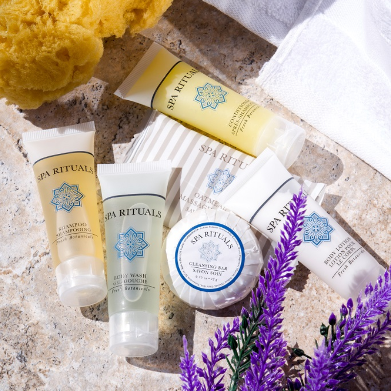 Spa Rituals Travel Kit – Fresh Garden-Inspired Guest Essentials (Case of 25)