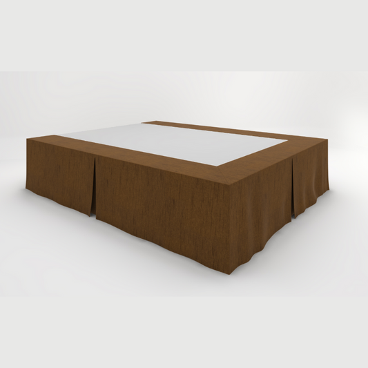 Stucco - Bed Skirts Coffee Brown Cal King 72" x 84" x 15" 12 ea.