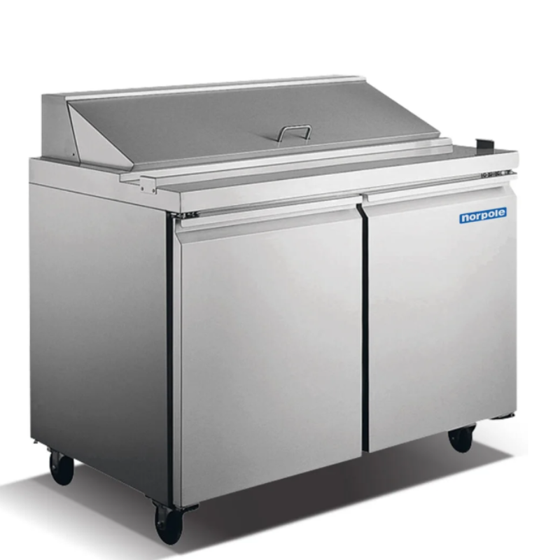 2 Door Standard Top Sandwich and Salad Prep Table 36"