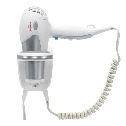 Sunbeam Wall Mount Hairdryer, White