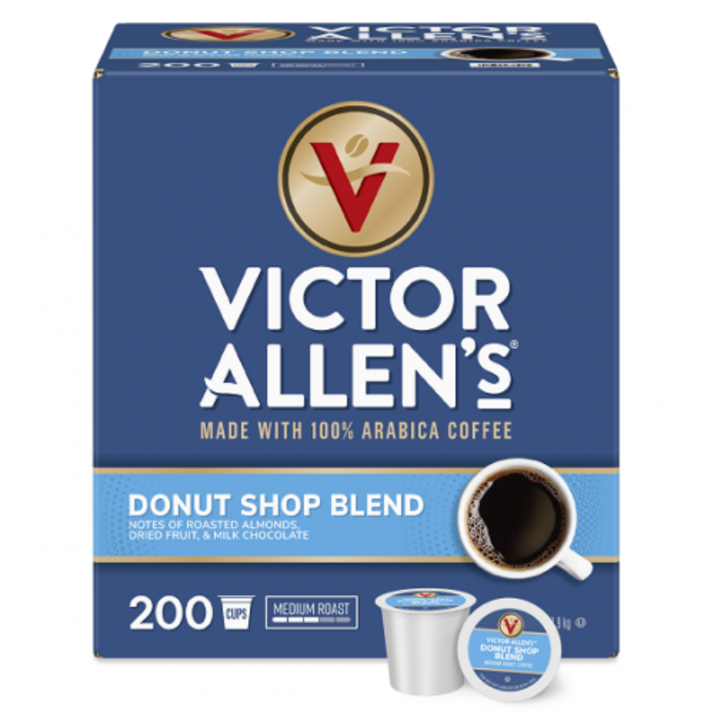 Victor Allen’s Donut Shop Regular Coffee Pods – 200ct