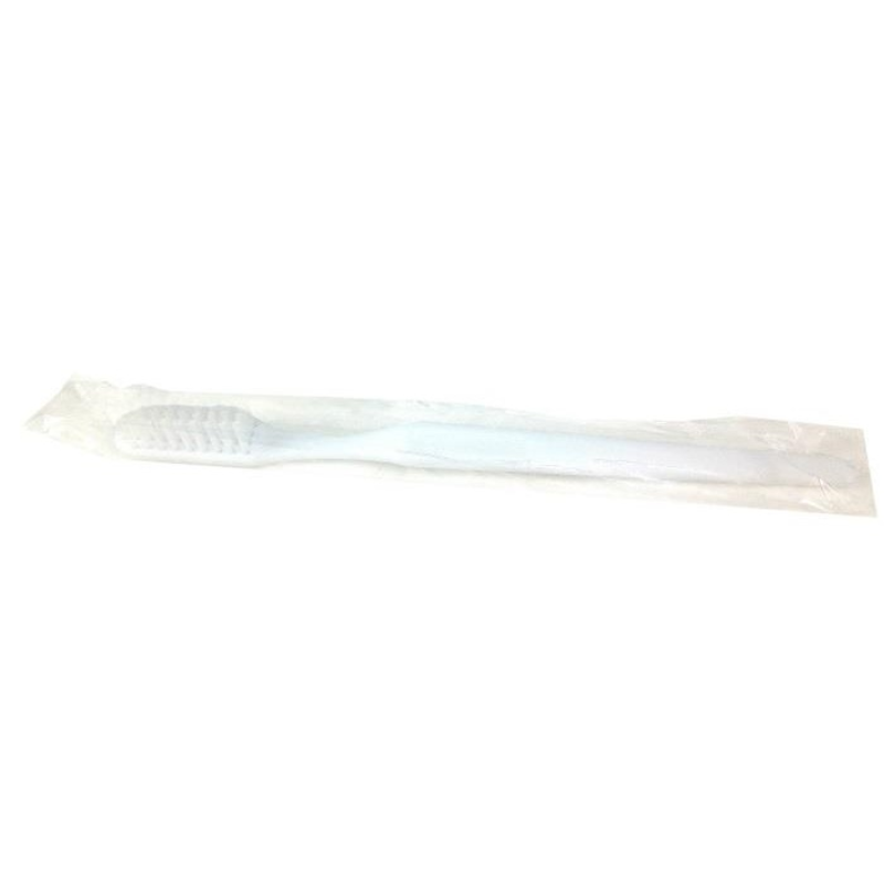 White Toothbrush – Individually Cello Wrapped (Case of 144)
