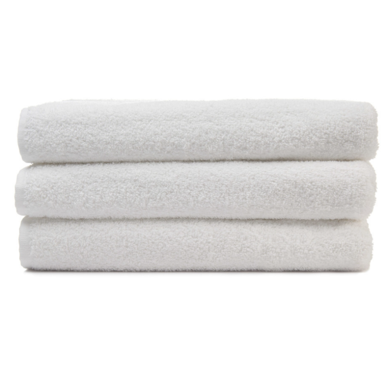 White, No Border 100% Ring-Spun Cotton