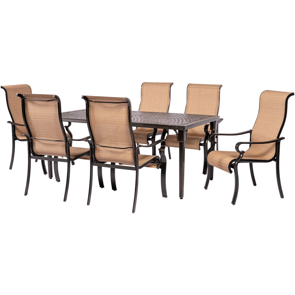Hanover Brigantine 7-pc Dining Set (Alum. Table + 6 Sling Chairs)22