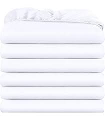 36X80X9 T130 55/45 BLENDED WHITE FITTED SHEET--BALE PACK