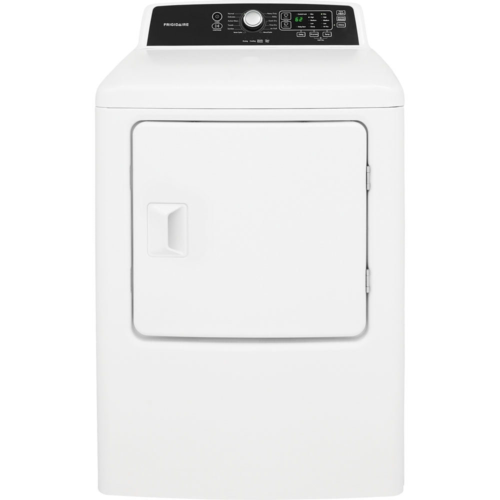Frigidaire 6.7 CF Elec Dryer,10 Cycles,Revers Door,SS Drum,Moisture Sensor,Laundry