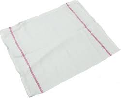 15X26 24OZ SIDE RED STRIPE HERRINGBONE KITCHEN TOWEL