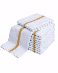 15X26 24 OZ GOLD STRIPE HERRINGBONE KITCHEN TOWEL