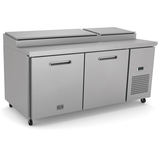 72" 9-1/3 PAN PIZZA PREP TABLE