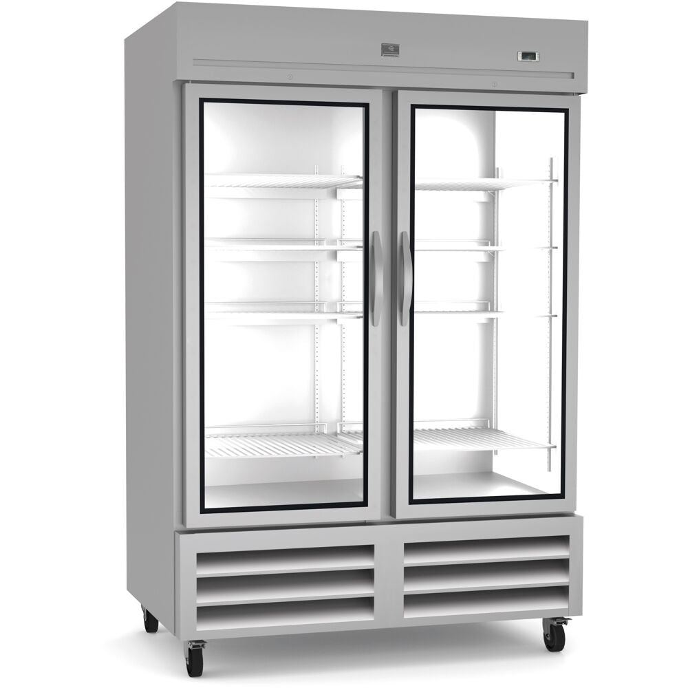 TWO GLASS DOOR REACH IN REFRIG