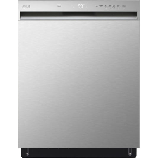 LG 24" Front Control Dishwasher, 50 dBA, Stainless Steel Tub, Pocket Handle
