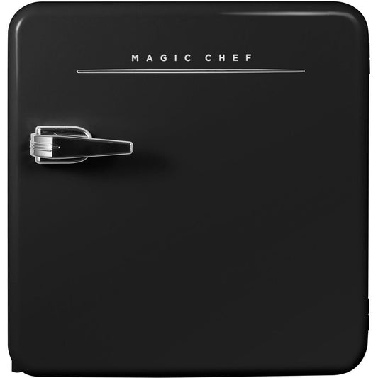 Magic Chef 1.6 Cu Ft Refrigerator Manual Defrost Retro MCR16CHW