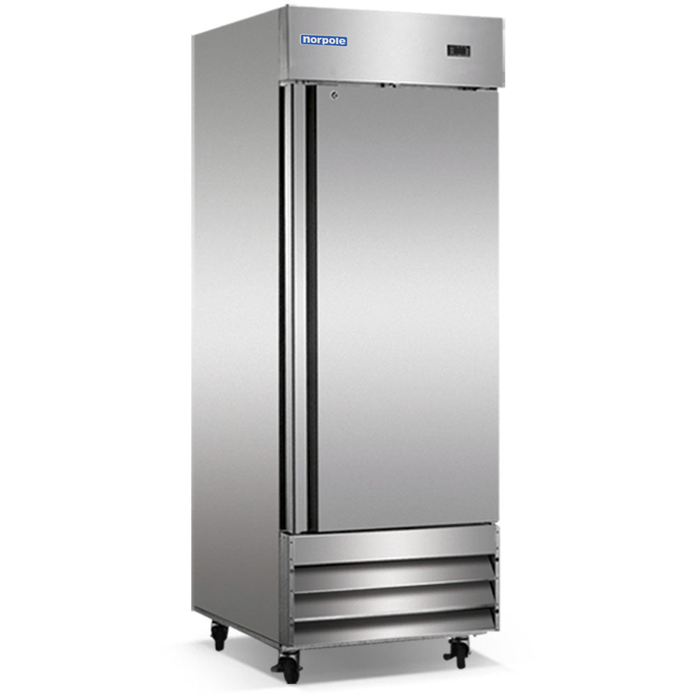 23 Cuft. Up Right Reach-In Refrigerator with Solid Door