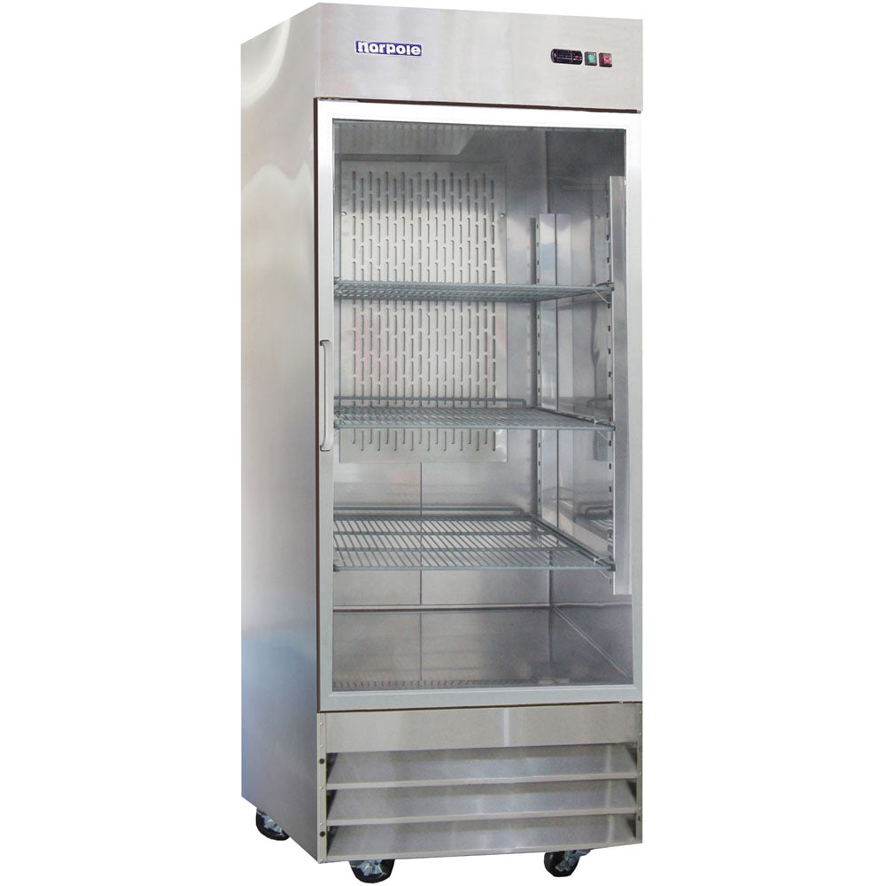 23 Cuft. Up Right Reach-In Refrigerator with Glass Door