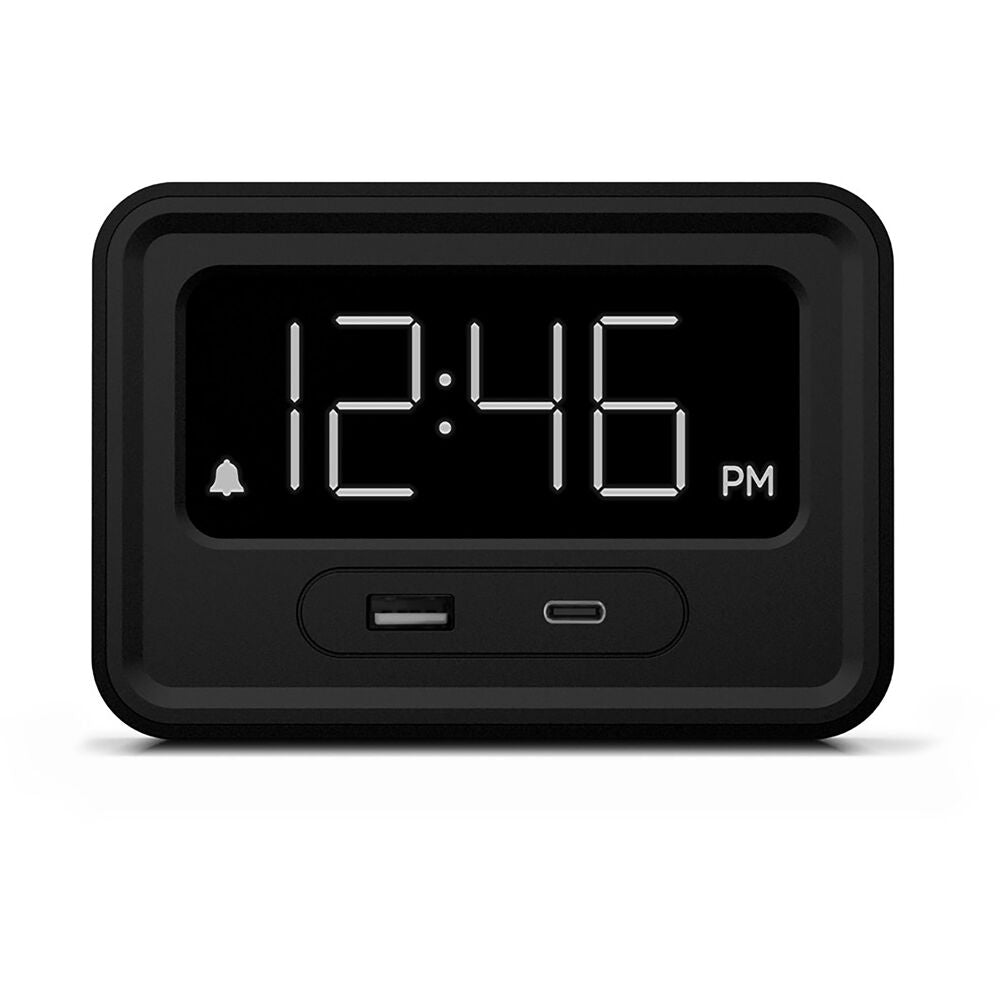 NonStop Station E, Small Alarm clock,one usb-c port and one usb-a port