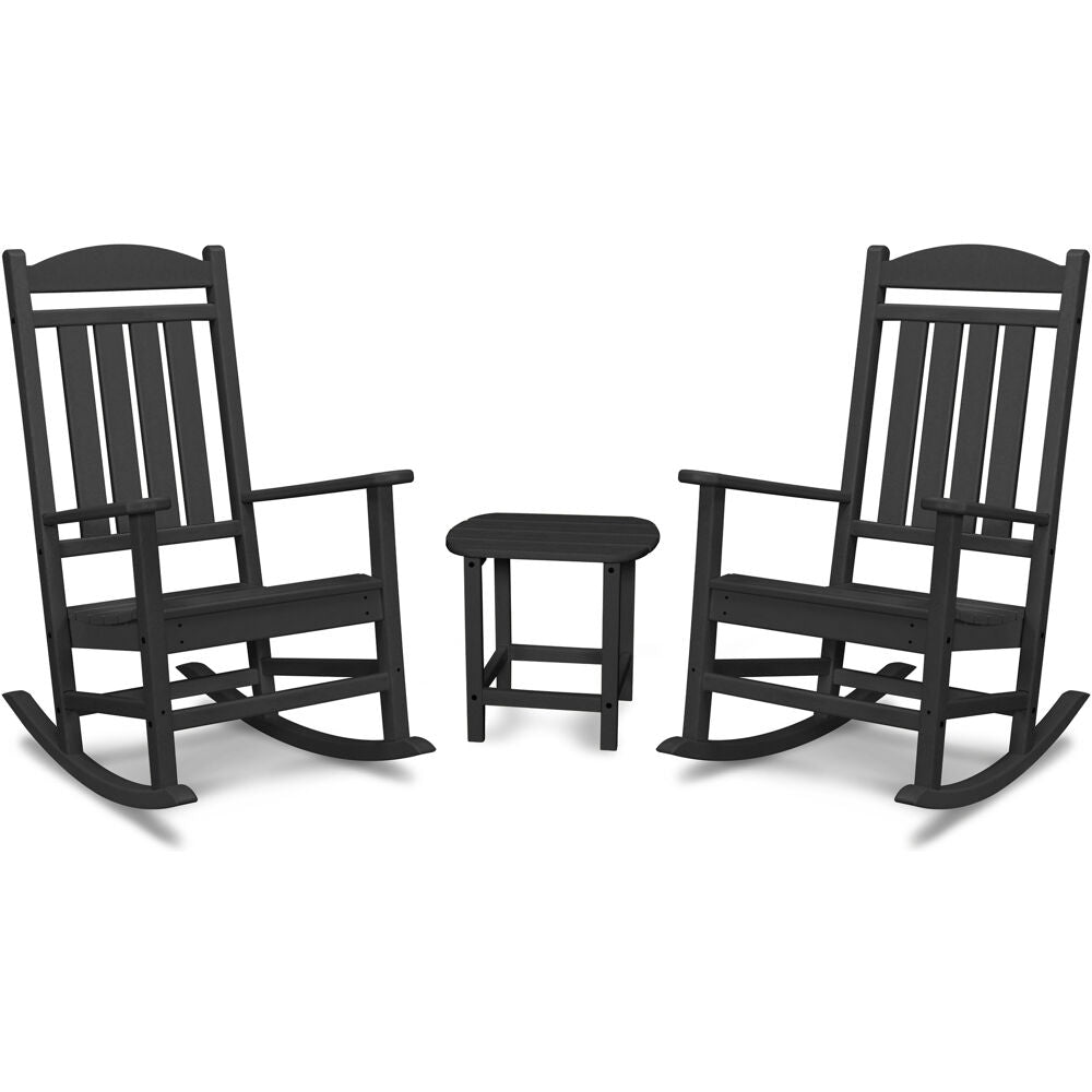 Hanover Hanover All-Weather Porch Rocker Set: 2 Porch Rockers and Side Table435