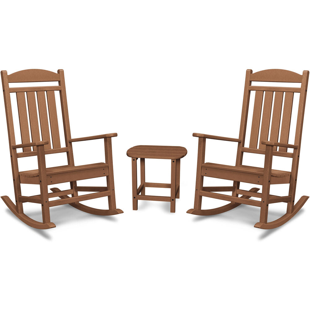 Hanover Hanover All-Weather Porch Rocker Set: 2 Porch Rockers and Side Table437