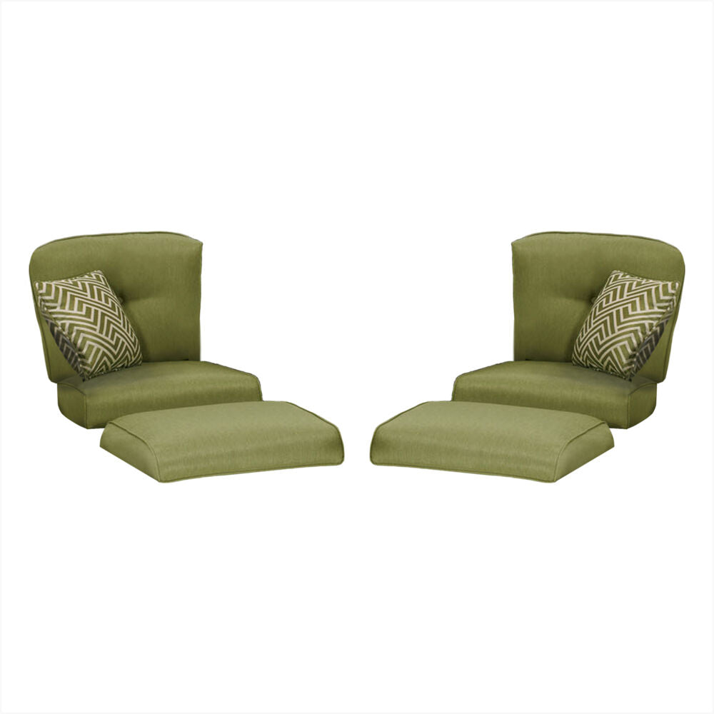 Hanover Strathmere Side Chair and Ottoman Cushions S/2511