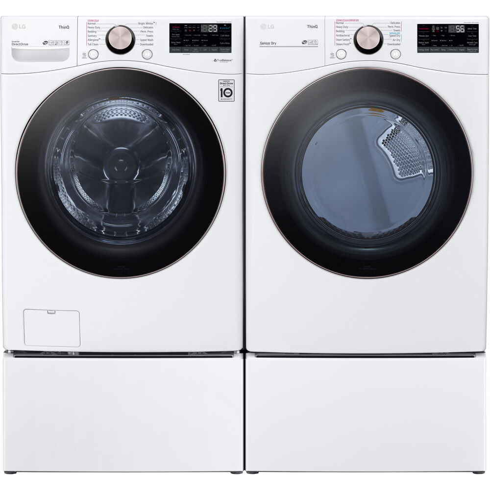 LG4.5 CF Front Load Washer (WM4000HWA) & 7.4 CF Gas Dryer (DLGX4001W)WM4000HWA-G-KIT