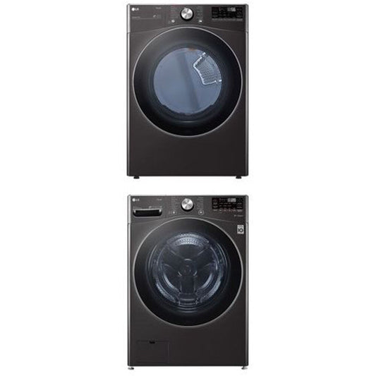 LG 5.0 CF Front Load Washer (WM4200HBA) & 7.4 CF Electric Dryer (DLEX4200B),Laundry